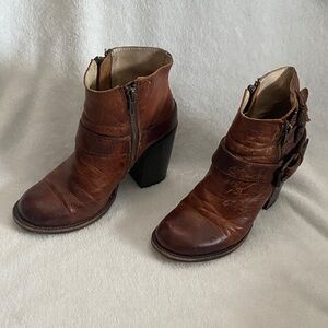 Freebird Bolo by Steven Brown Leather Ankle Boots